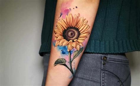 100 Diverse Ideas For Sunflower Tattoos That Are Big On Positivity!