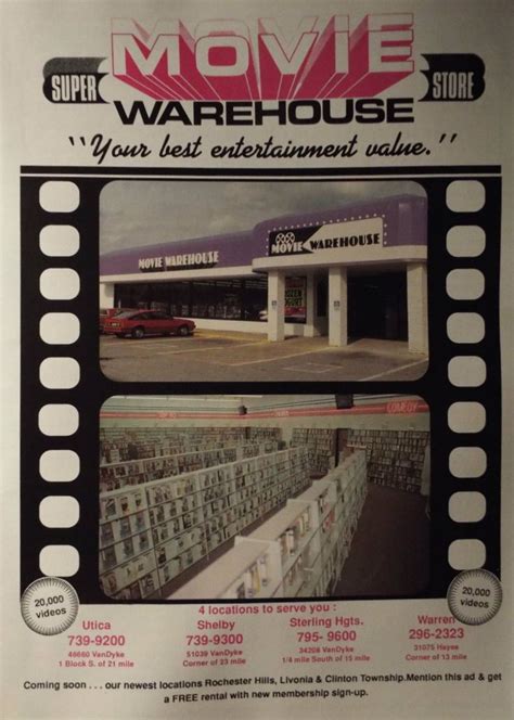 Video Store 90s | Video store, Vintage ads, Store ads