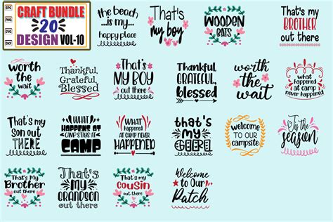 CRAFT BUNDLE 20 DESIGN.Vol.10 Graphic by Craft bundles · Creative Fabrica