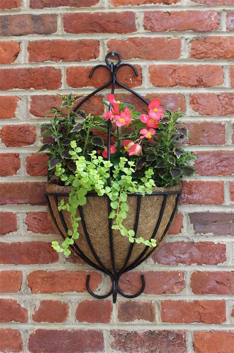F-W small wall-mounted basket | Flower pots outdoor, Hanging flower pots, Wall planters outdoor