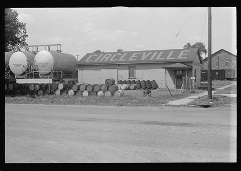 [Untitled photo, possibly related to: Sign on outskirts of Circleville, Ohio (see general ...