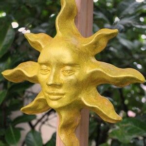 11 Sun Face an Indoor/outdoor Wall Sculpture Handmade - Etsy