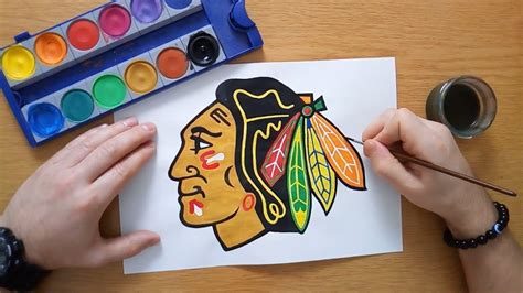 how to draw the chicago blackhawks logo - shapovmusic.com