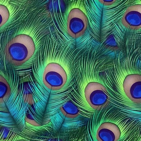 Premium AI Image | peacock feathers pattern