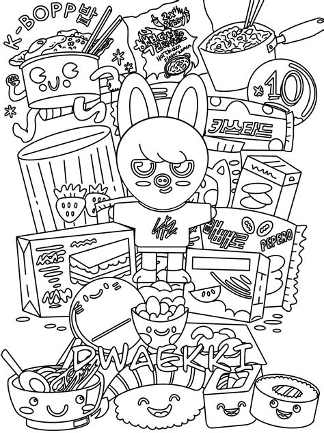 Skzoo Coloring Pages - Coloring Nation