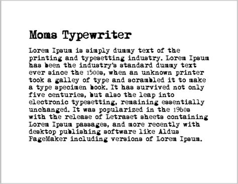 The Best Typewriter Fonts for Word in 2024