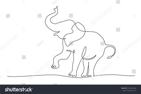 Line Drawing Elephant Clipart Head