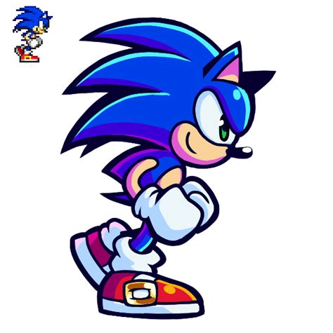 [ANIMATED] Sonic Advance running sprite HD remake by NeppyNeptune on Newgrounds