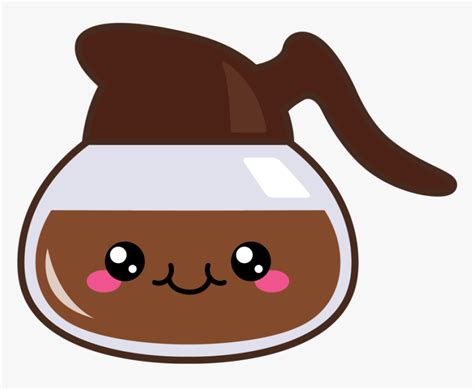 Transparent Kawaii Coffee Png - Coffee Pot Clipart Cute, Png Download , Transparent Png Image ...