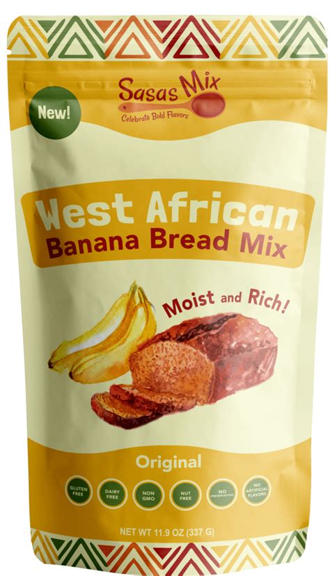 Original West African Gluten Free Banana Bread Mix – Sasas Mix