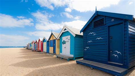 Bing image: Bathing boxes at Brighton Beach, Australia - Bing Wallpaper Gallery