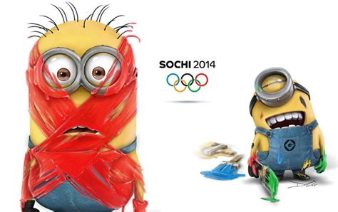 What If Minions Take Over Winter Olympics [Fun Illustration]