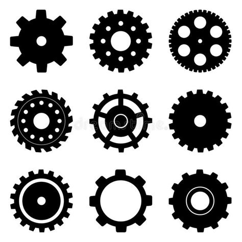 Cog Wheel Set. A set of cog wheels in different styles , #spon, #Set, #Wheel, #Cog, #set, # ...