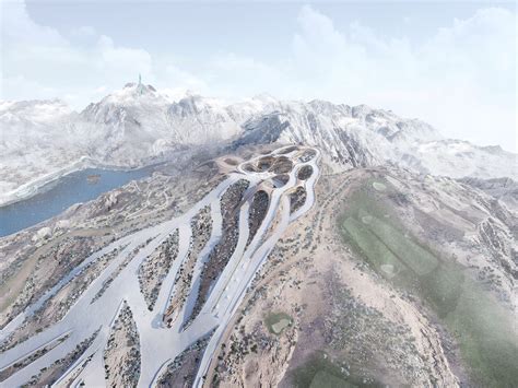 Aedas-designed Trojena Ski Village: A Futuristic Ski Destination in NEOM by Aedas - Architizer