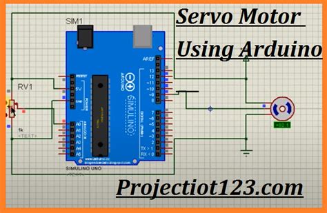 Servo Motor Arduino Circuit Pinout Proteus Library - projectiot123 Technology Information ...