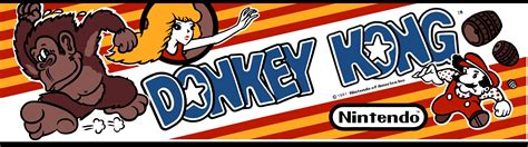 Donkey Kong Arcade Marquee – 26″ x 8″ – Arcade Marquee Dot Com