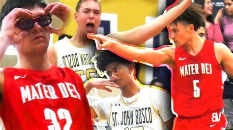 Mater Dei VS St John Bosco RIVALRY CONTINUES! Devin Askew HEATS UP, 6'10" SHOOTER + POSTER PUT ...