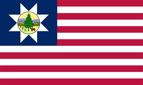 Vermont Flag, 1837 to 1923 | Flag, Us states flags, Vermont flag