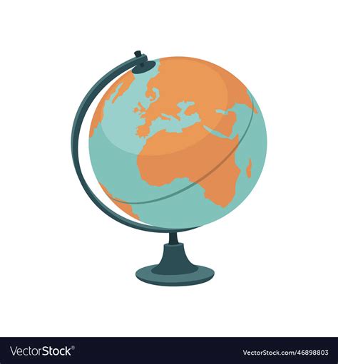 Earth globe cartoon Royalty Free Vector Image - VectorStock