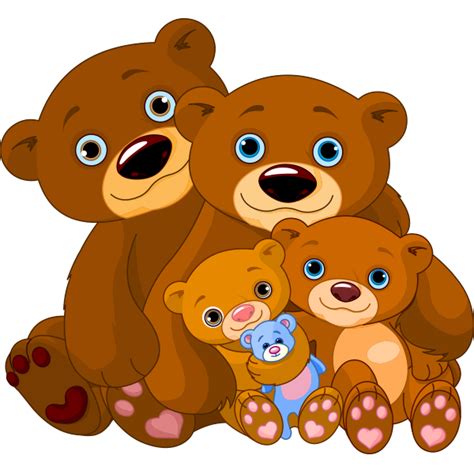 Cuddly Bear Family | Symbols & Emoticons