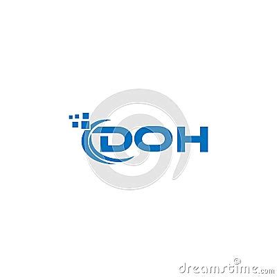 DOH Letter Logo Design On White Background. DOH Creative Initials Letter Logo Concept. DOH ...