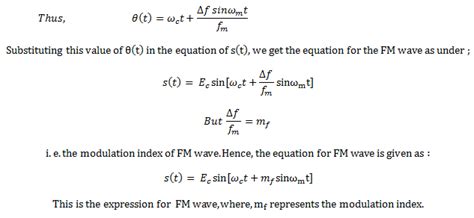 Single Tone Frequency Modulation - Electronics Post