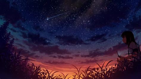 Anime Starry Night Sky