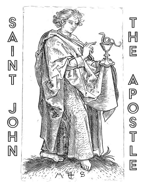 Saint John the Apostle - Catholic Coloring Page