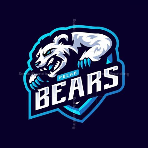 POLAR BEARS MASCOT LOGO