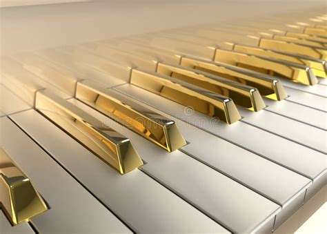 Gold Piano Royalty Free Stock Photo - Image: 29195275