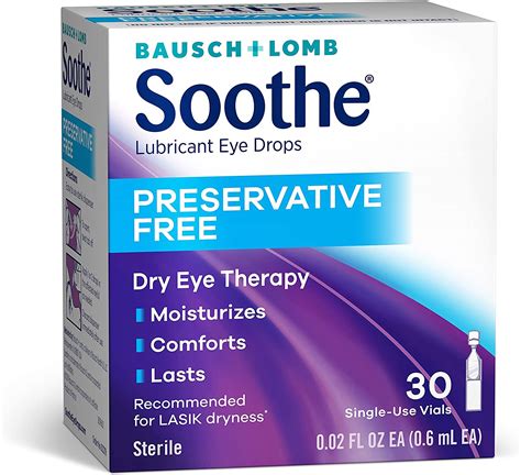 Soothe® Preservative‐Free Lubricant Eye Drops 30 ct | Dry Eye Relief ...