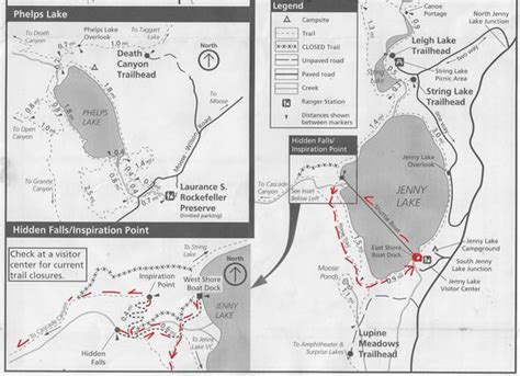 Jenny Lake Trail Map