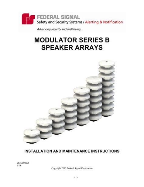 Modulator II Manual - Federal Signal