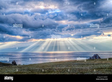 Sunset, Lake Baikal Stock Photo - Alamy