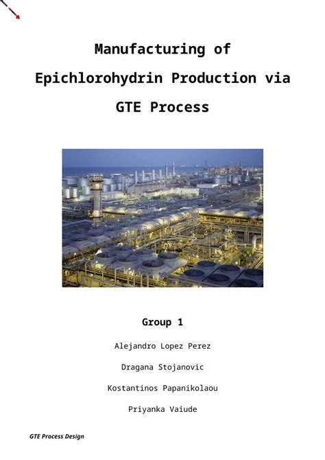 (DOCX) Production of Epichlorohydrin - DOKUMEN.TIPS