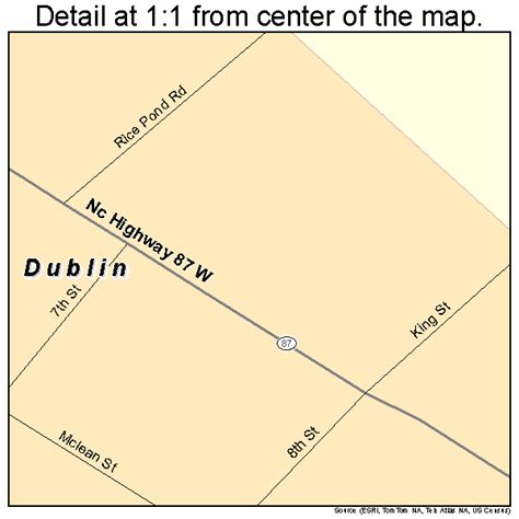 Dublin North Carolina Street Map 3718040