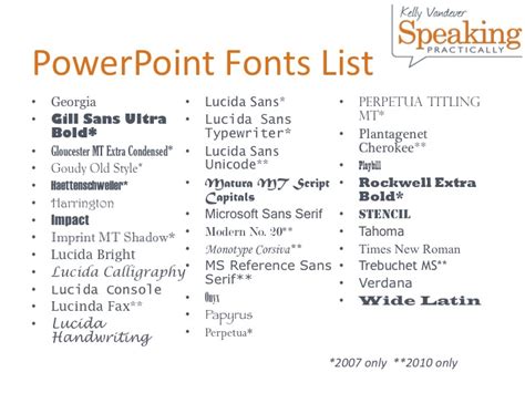 15 Microsoft Office Fonts Images - Microsoft Word Fonts List, Free ...