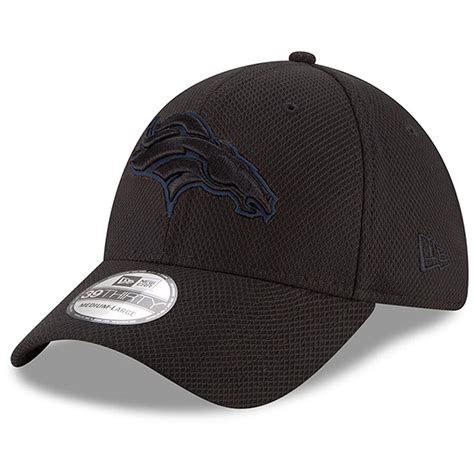 Denver Broncos New Era Tone Tech Three 39THIRTY Flex Hat - Black