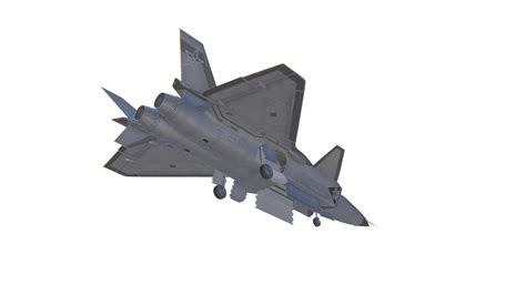 3D model J-20 Black Eagle Jet Fighter Aircraft VR / AR / low-poly | CGTrader