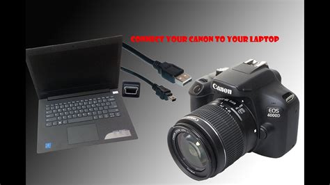 How to connect canon eos 4000D camera to laptop for live view shoot ...