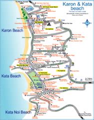 Karon Beach Tourist Map - Karon Kata • mappery