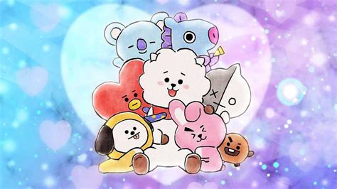 COOKY, KOYA, MANG, RJ, SHOOKY, CHIMMY In Colorful Sky Background HD ...