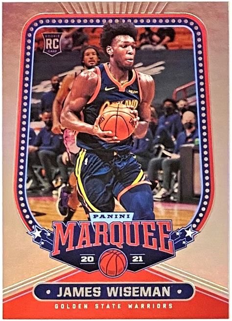 James Wiseman 2020-21 Panini Chronicles Marquee Basketball Golden State ...