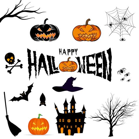 set of illustration halloween party 8028072 Vector Art at Vecteezy