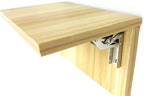 2pcs Stainless Steel 90 Degree Folding Shelf Hinge Bracket Hidden Table Holder Hinge Furniture ...