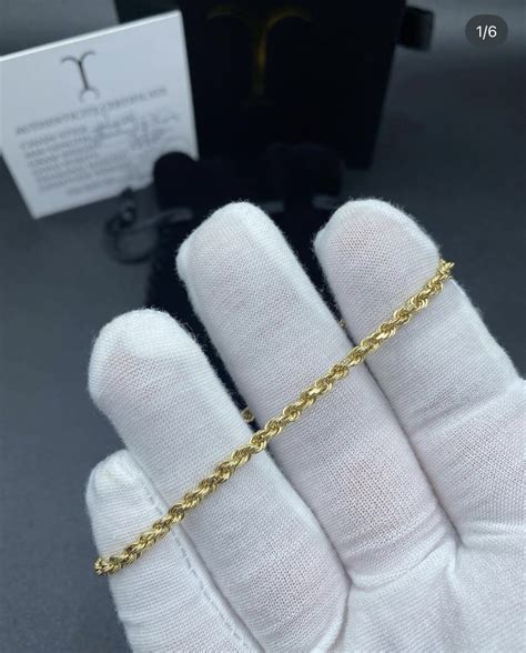 18k Jacoje Diamond Cut Rope bracelet | The Fedora Lounge