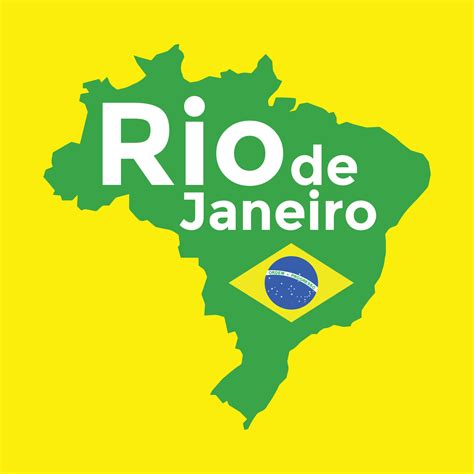 Brazil map Rio de Janeiro. 3780902 Vector Art at Vecteezy