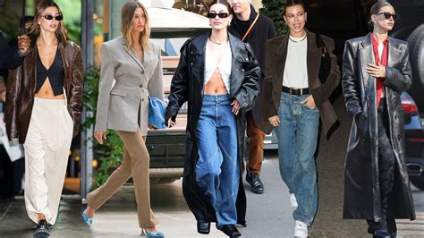 9 Hailey Bieber Street Style Outfit Formulas Where Oversized Outerwear ...