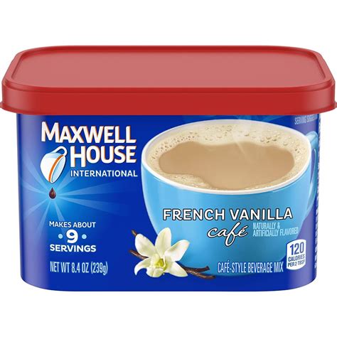 Maxwell House International French Vanilla Café Instant Coffee ...