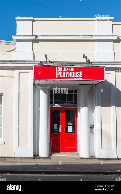 Cheltenham Playhouse is a community theatre in the spa town of Cheltenham, Gloucestershire Stock ...